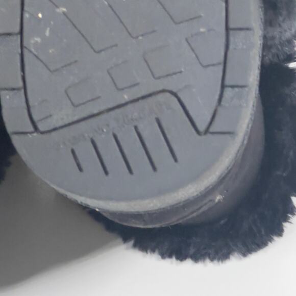 Makalu Women's Faux Fur Suede Ankle Black Boots Size 8.5 - Picture 9 of 12